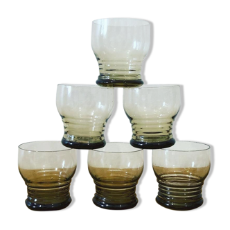 Set of 6 vintage glasses