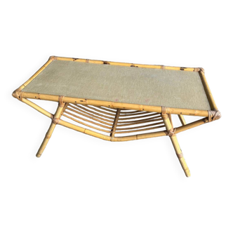 Vintage rattan table