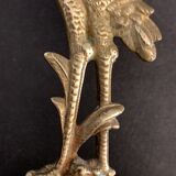Brass heron heron animal candle holder