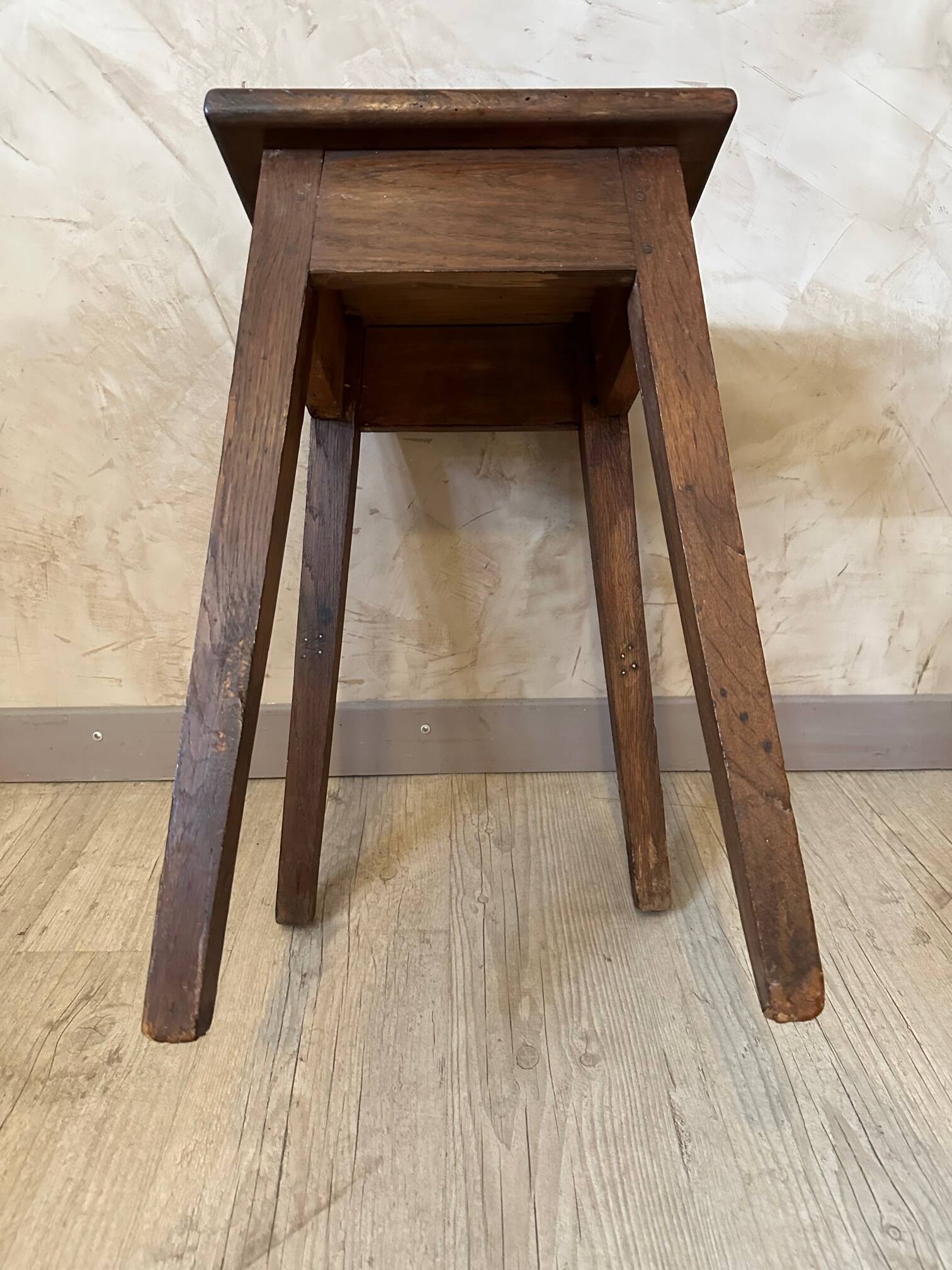 Oak workshop stool