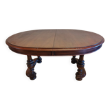 Table ovale en bois massif - style classique