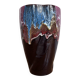 Large multicoloured lava vase