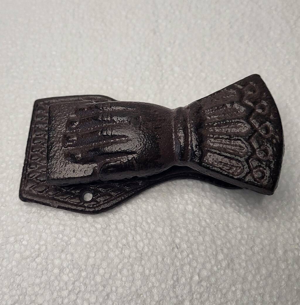 Door Knocker Fatima Hand Cast Iron Victorian Style