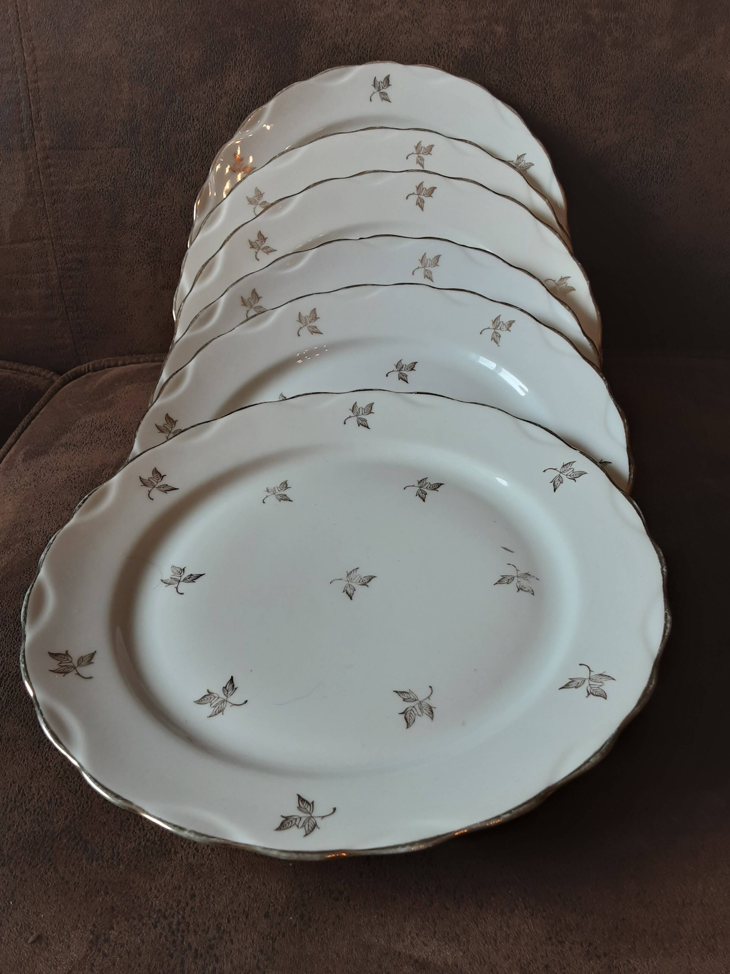 Set of 6 M&S Fine Porcelain Dinner Plates