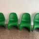 4 chaises Panton par Vitra