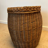 Basket stool wicker box