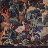 Flemish Verdure Tapestry in wool and silk. Late 17th Century.