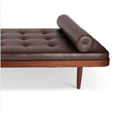 Lit de repos en teck par Horsnæs Møbelfabrik, années 1960.