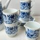 Vintage Melitta Coffee Set – White and Blue Porcelain Flowers – 1970s – Made in Germany