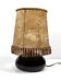 Lampe de table sculpturale en céramique noir profond