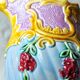 Art nouveau floral decorated barbotine pitcher