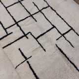 Handmade wool Berber rug 260x148cm