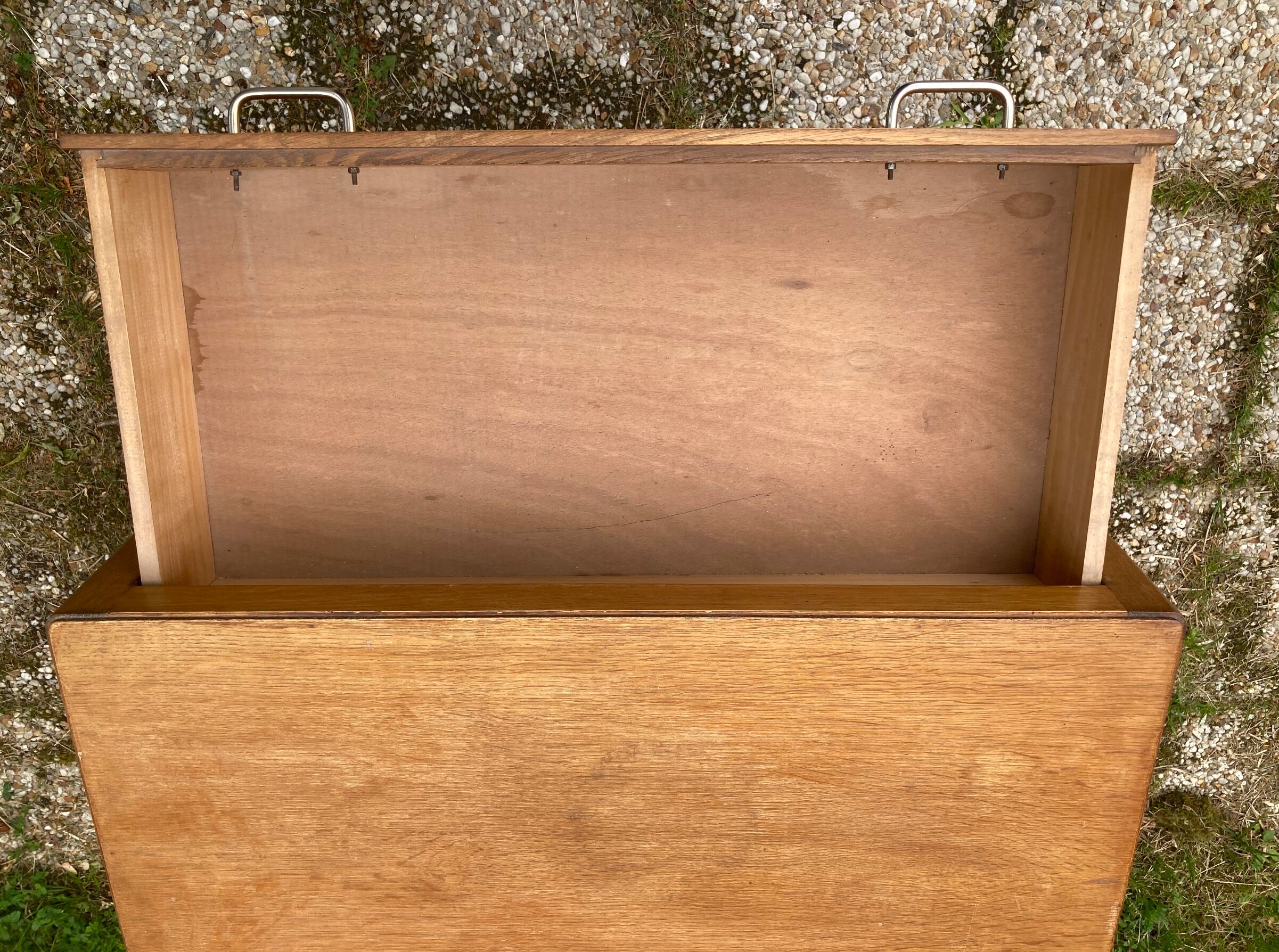 Vintage chest of drawers compass feet