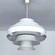 Large Scandinavian pendant light, 70s