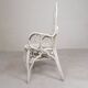 Vintage bamboo, rattan armchair with armrests, 1950s