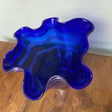 vase mouchoir bleu cobalt