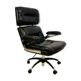 Leather office chair, martin Stoll design, 1970