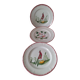 3 assiettes vintage en faïence Sainte-Radegonde