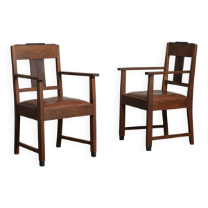 Paire de fauteuils Art