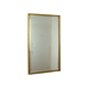 Heavy gold mirror brass faceted hollywood regency 79x48cm