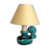 Ceramic candlestick-shaped lamp to lay