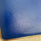 Vintage mirror 1960 triptych barber blue king - 24 x 59 cm