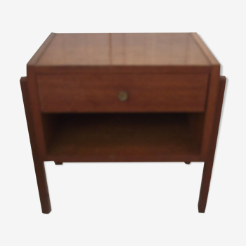 Scandinavian style oak bedside table