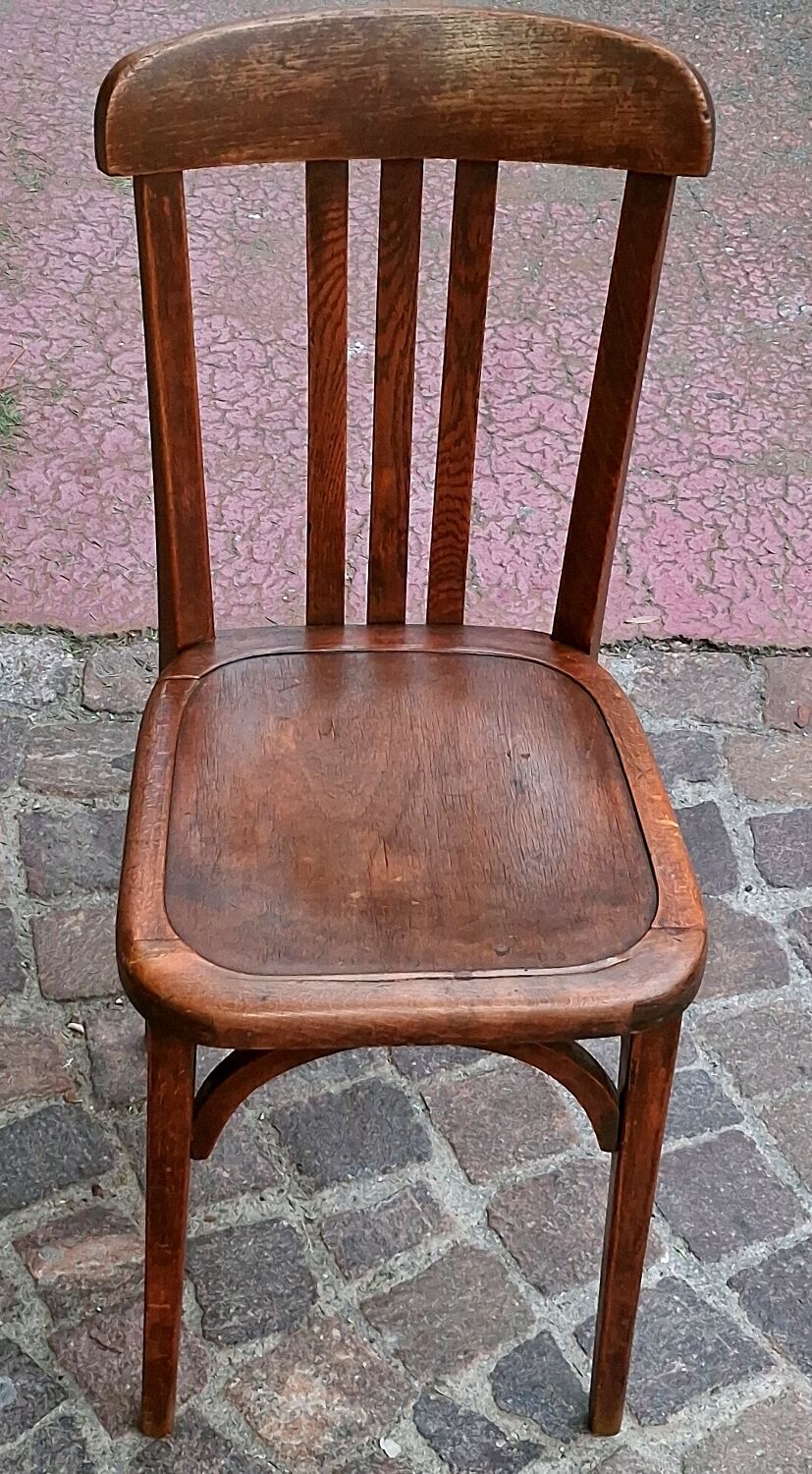 Bistro chair bar restaurant beech with slatted backrest