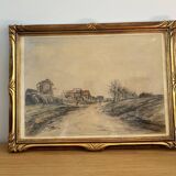 Charcoal drawing by Edouard Febvre