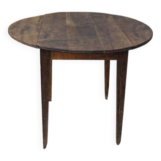Table ronde rabattable