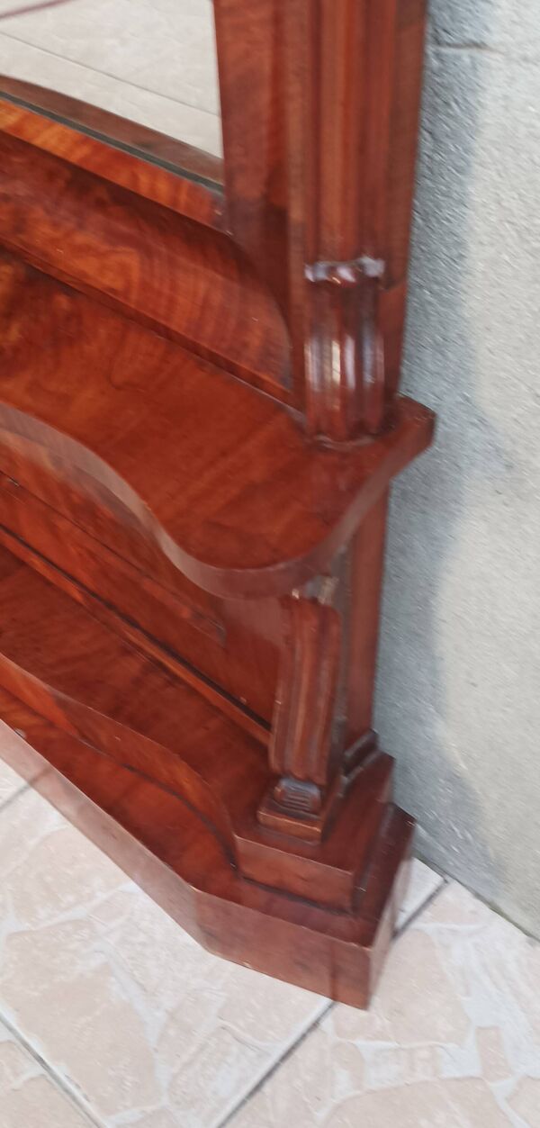 Grand miroir Empire en acajou