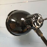 XL black scissor lamp from PeHaWe Leuchten Dresden, German 1940s