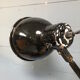 XL black scissor lamp from PeHaWe Leuchten Dresden, German 1940s