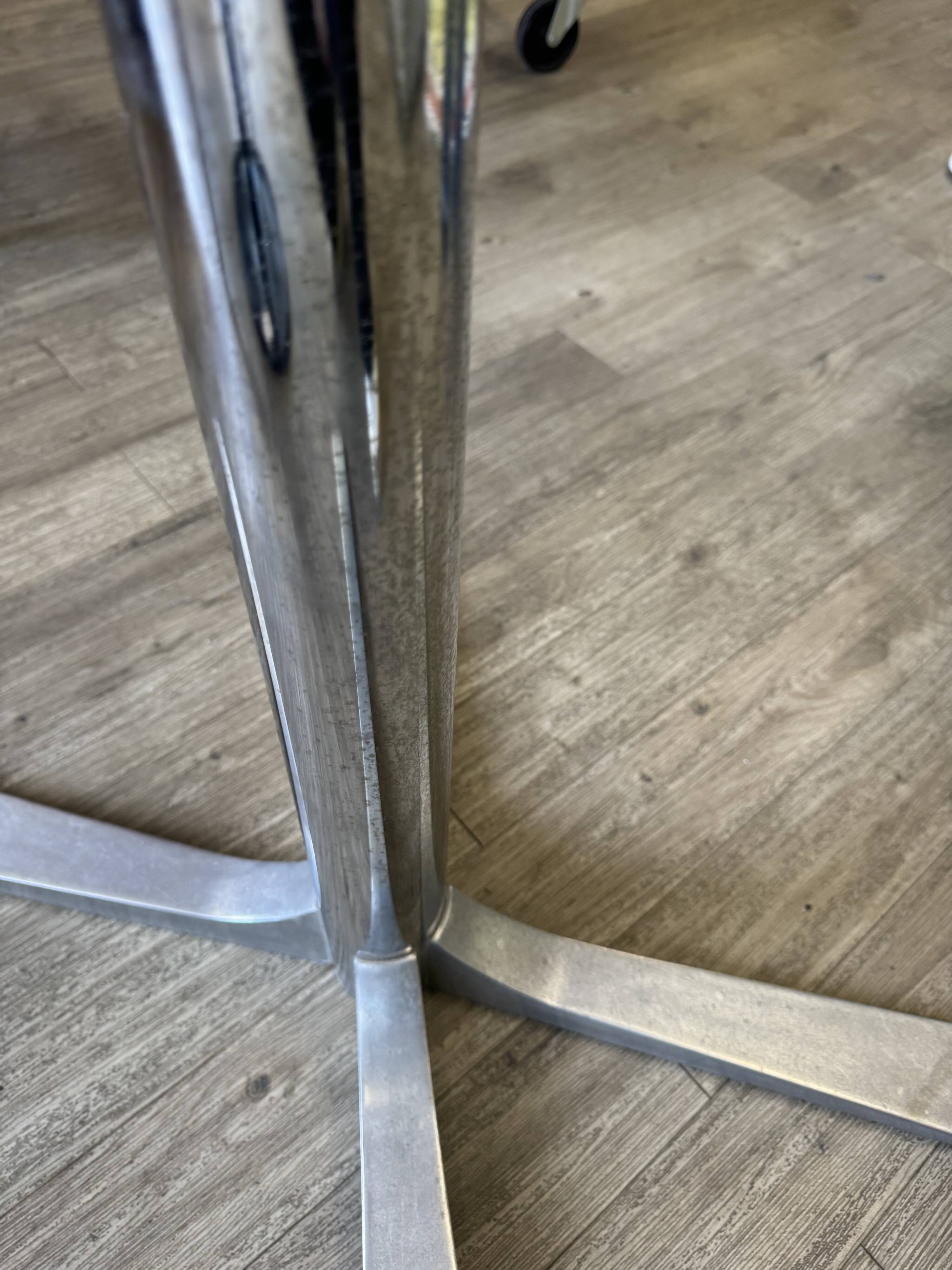 70s smoked glass coffee table