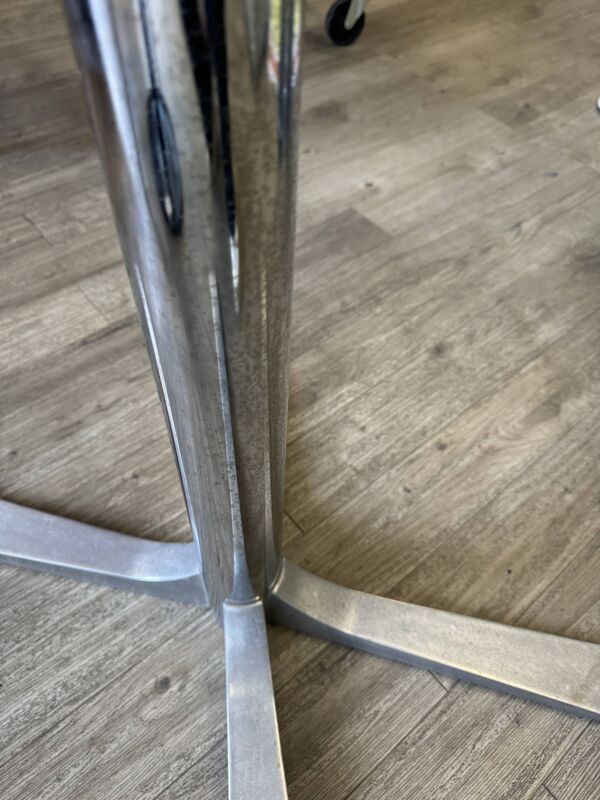 Table basse en verre fumé 70s