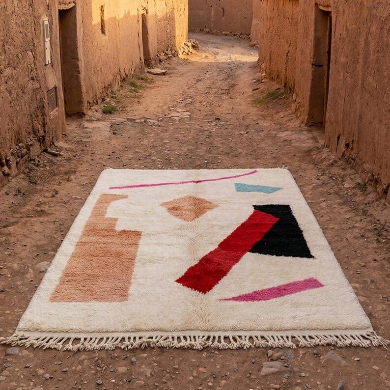 Moroccan wool rug
