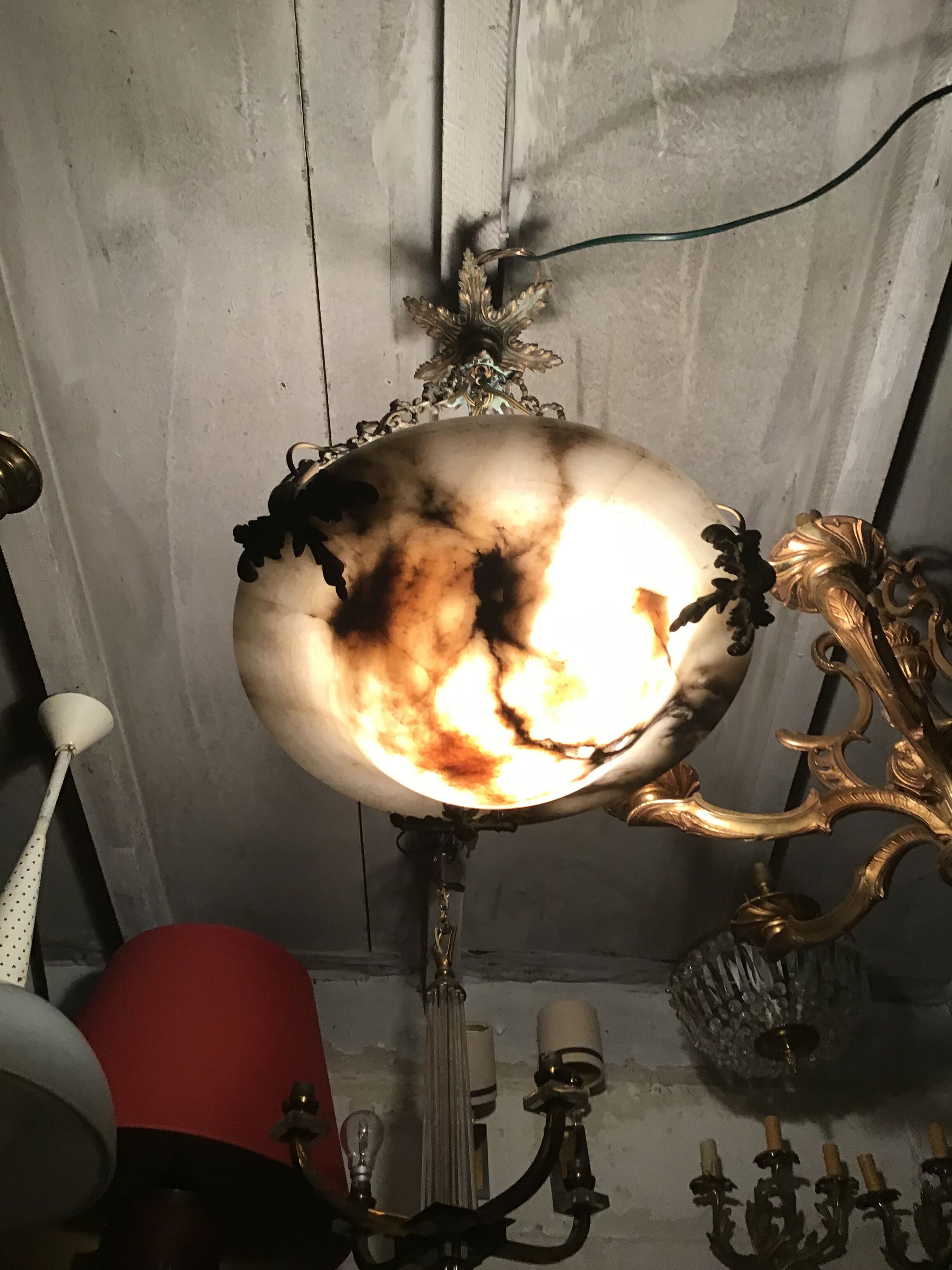 Alabaster style Louis XV Hanging