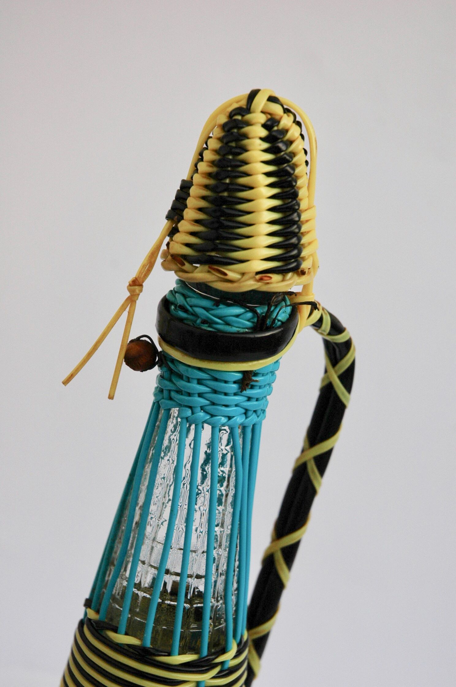 Vintage scoubidou bottle