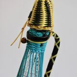 Vintage scoubidou bottle