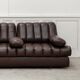 Canapé vintage DS 85 en cuir marron par De Sede 1980