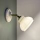 Vintage lampshade in white opaline.