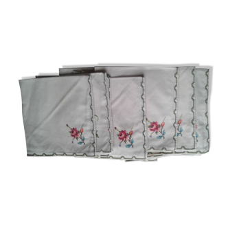 11 hand embroidered towels