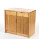 Furniture arc: chest of drawers with two drawers and two pine doors