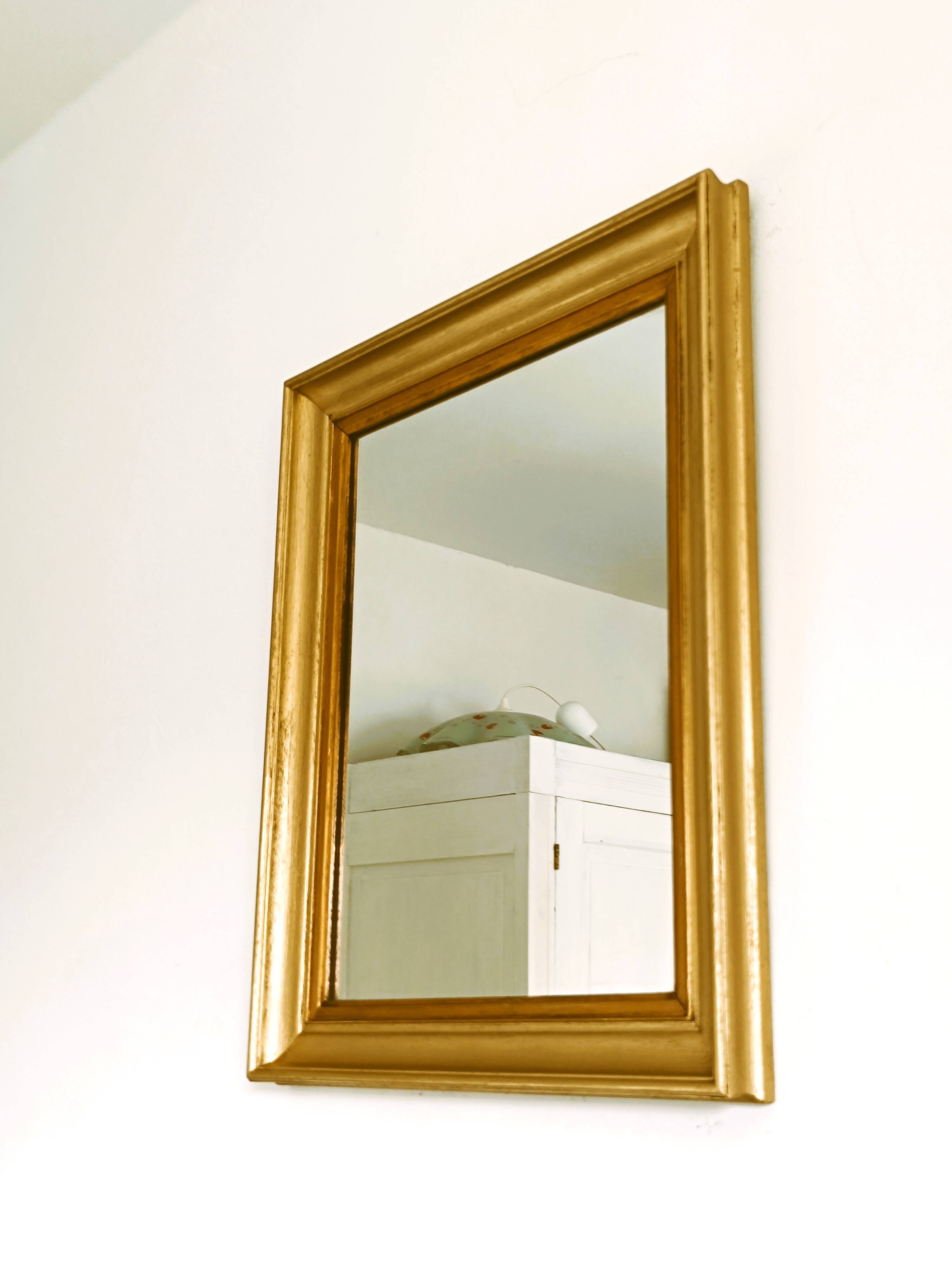 Miroir en bois bi colore
