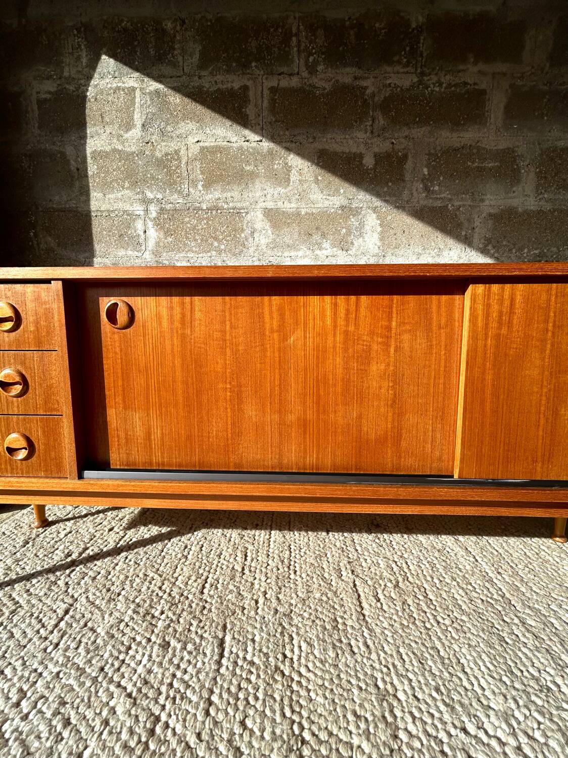 Vintage Scandinavian teak sideboard - 1960s/70s