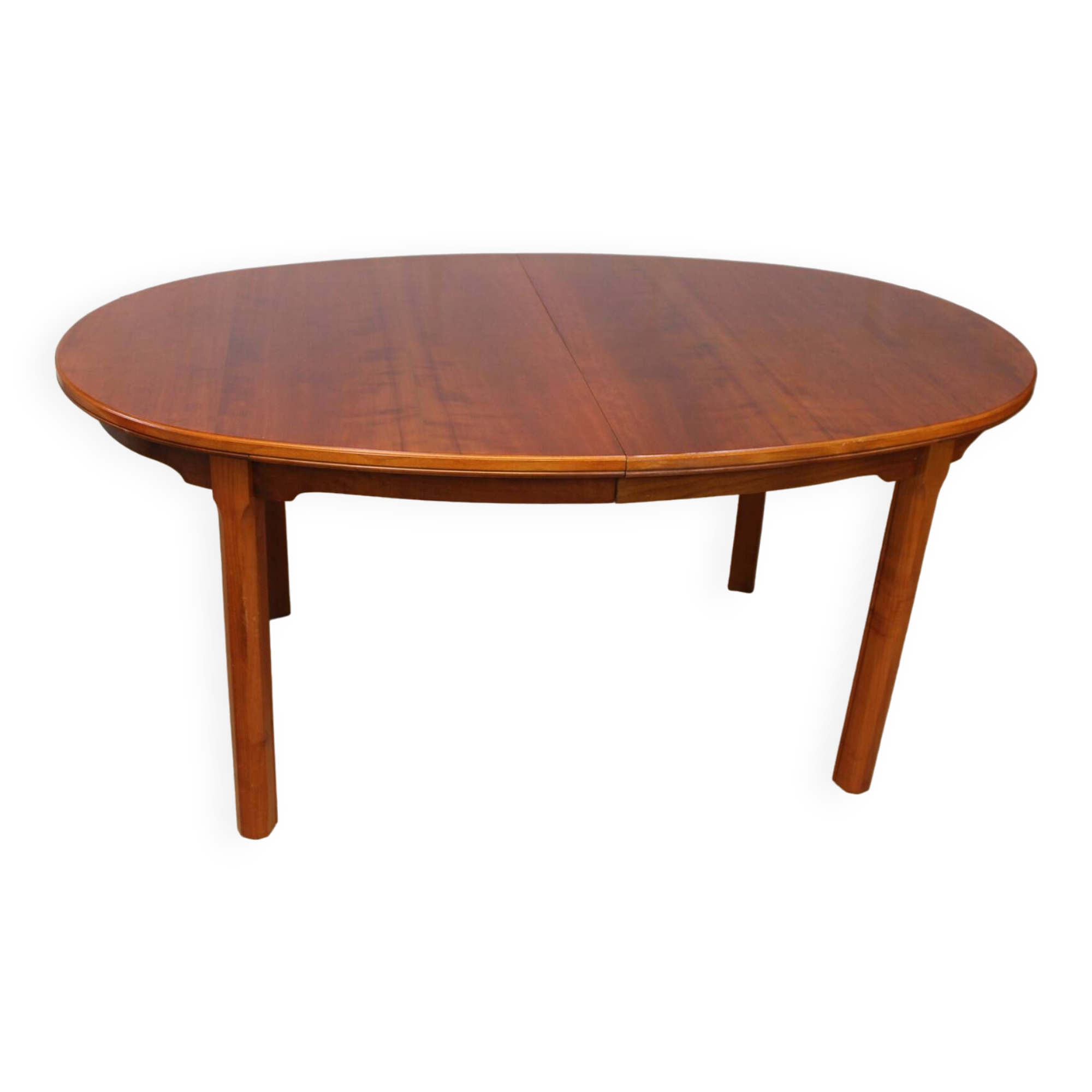 Vintage oval table in XXL cherry wood 1960s Sweden