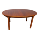 Vintage oval table in XXL cherry wood 1960s Sweden