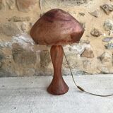 Mushroom lamp made of glass paste