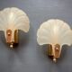 Frosted glass shell wall lamps
