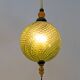 Blown Murano Glass and Brass Pendant Lamp
